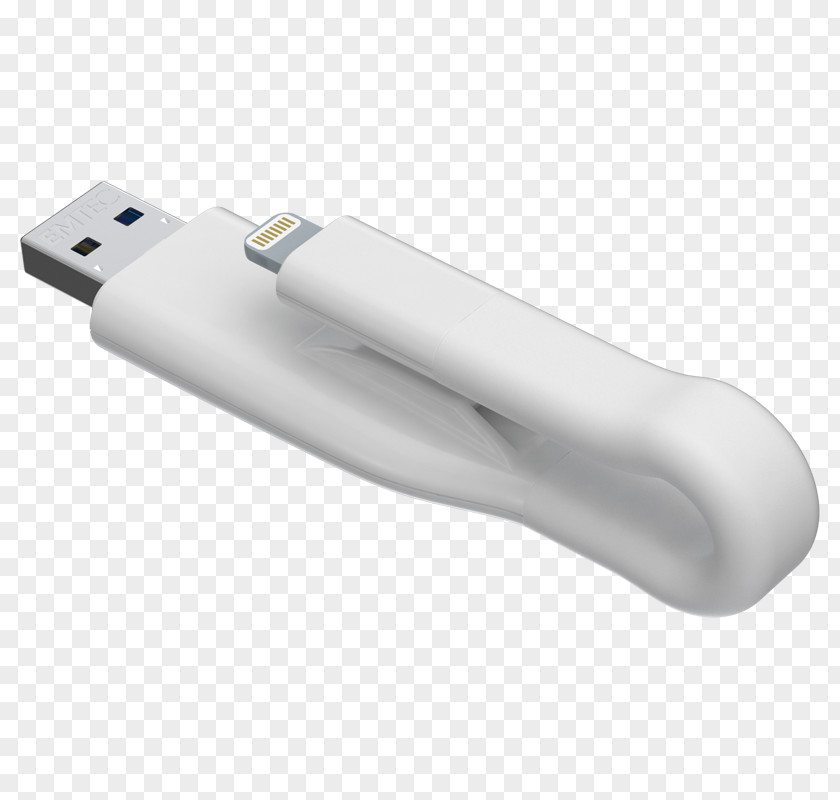 Lightning USB Flash Drives EMTEC USB3.0 DUO T500 On-The-Go PNG