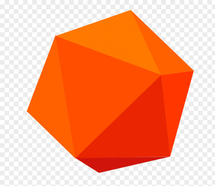 Orange Flat Pattern Triangle Font PNG