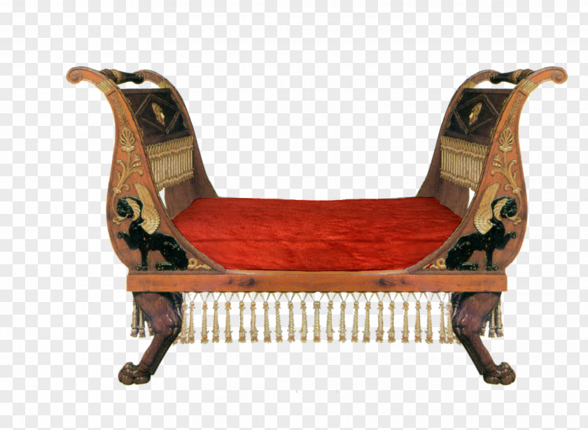 Vintage Bed Chair Furniture Couch Recliner PNG
