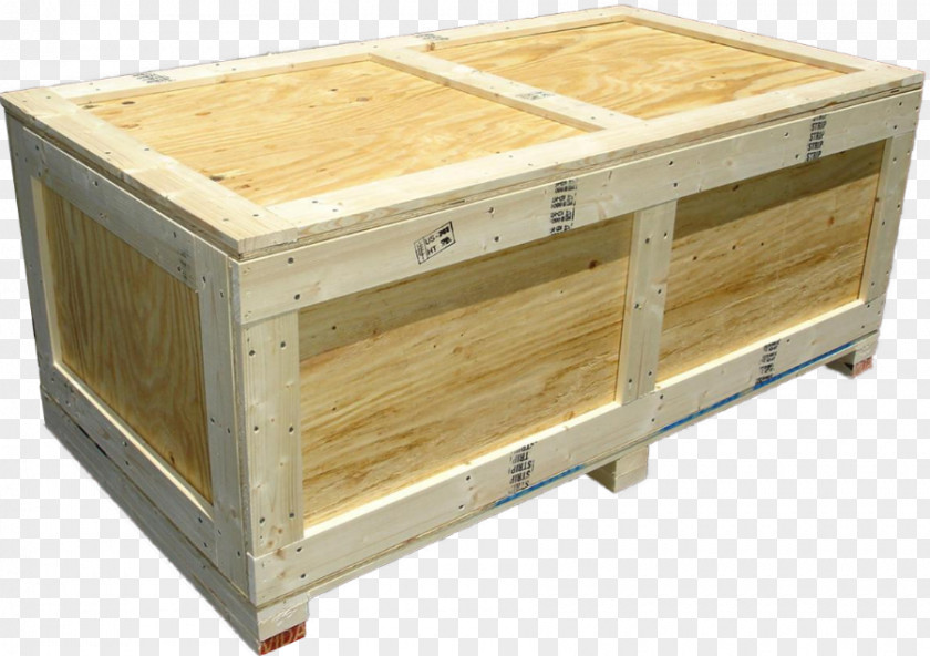 Box Crate Pallet Wooden Freight Transport PNG