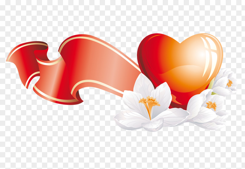 Flower Heart Clip Art PNG