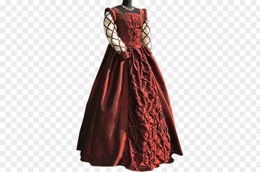 Medieval Renaissance Ball Gown Dress Clothing PNG