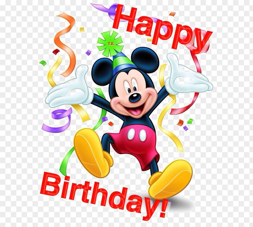 Mickey Mouse Birthday Wish Greeting & Note Cards Minnie PNG