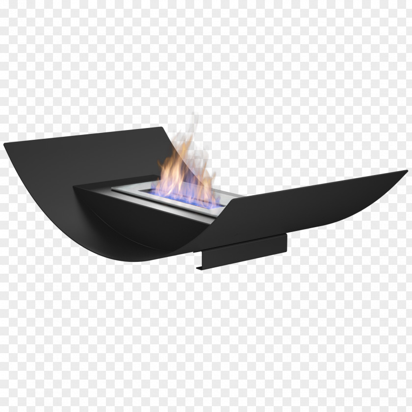 Misa White Ethanol Fuel Fireplace Red Black PNG