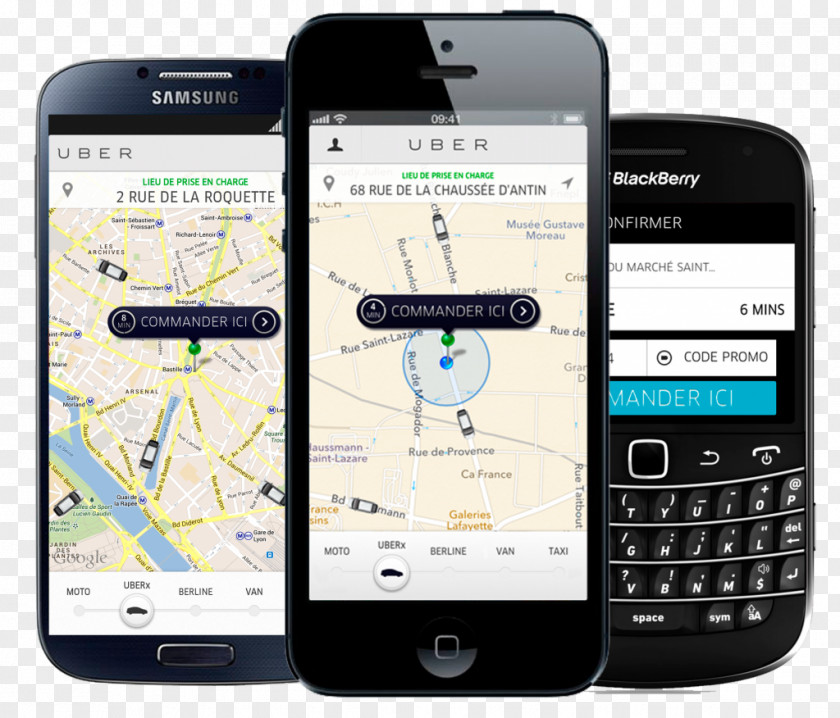 Smartphone Feature Phone Uber BlackBerry Handheld Devices PNG