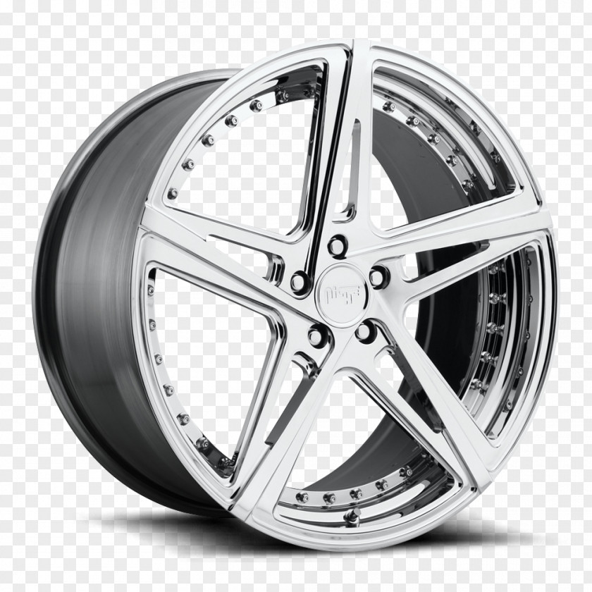 Brushed Forgiato Rim Wheel Car Tire PNG