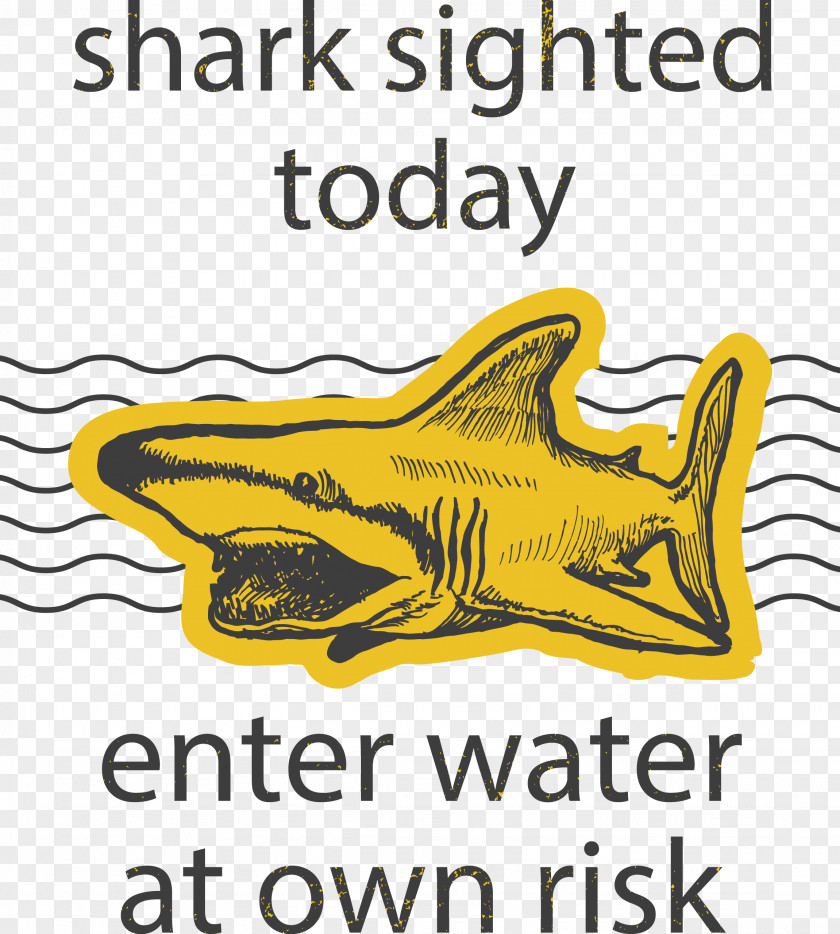Decorative Yellow Shark Royalty-free Illustration PNG