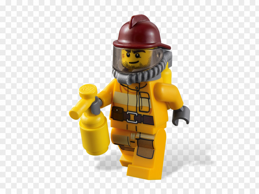 Lego City Minifigure Firefighter All-terrain Vehicle PNG