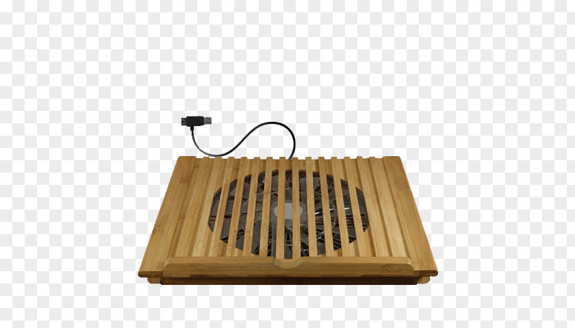 Stand Fan Macally Bamboo Cooling For Macbook And Other Laptops Portable Computer System Parts PNG