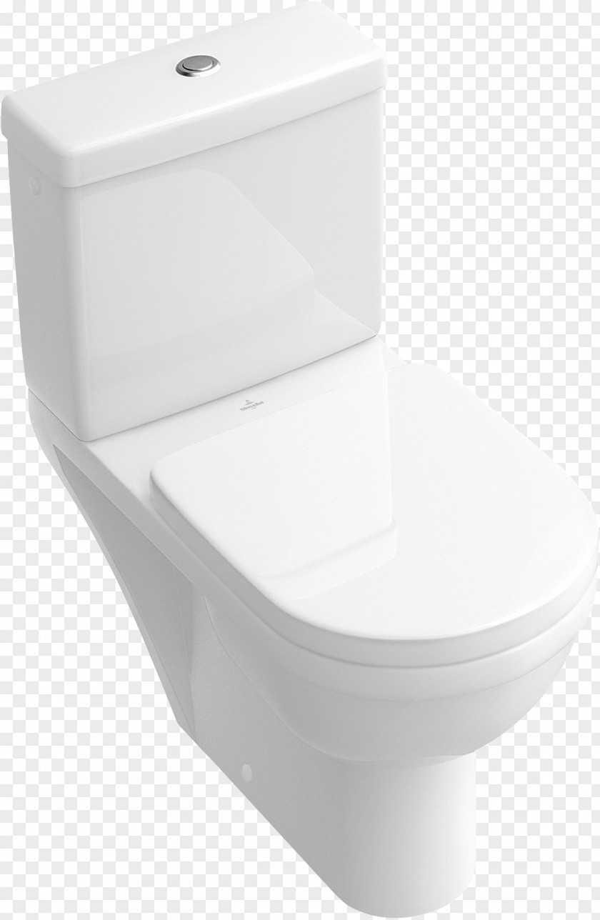 Toilet Seat Flush Villeroy & Boch Porcelain Bathroom PNG