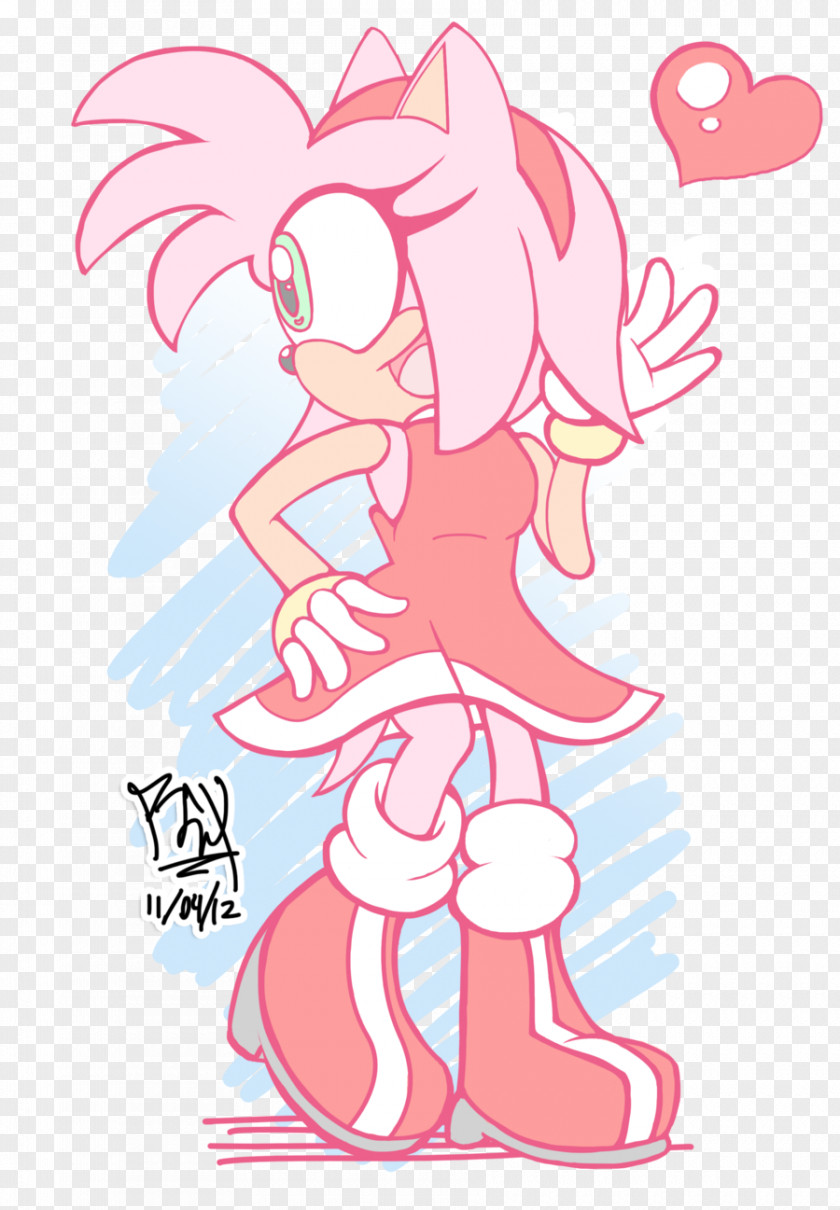 Amy Rose DeviantArt Line Art Fan PNG