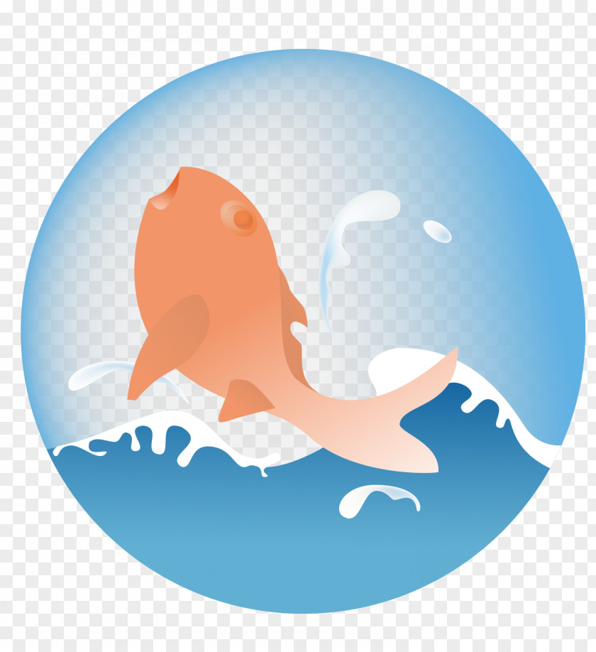 Fish Out Of The Water Logo Icon PNG