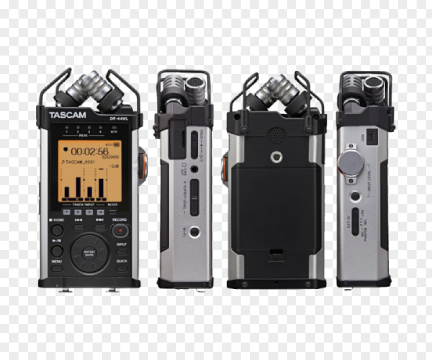 Computer Network Card Plate Microphone Digital Audio Tascam DR-44WL Sound Recording And Reproduction PNG