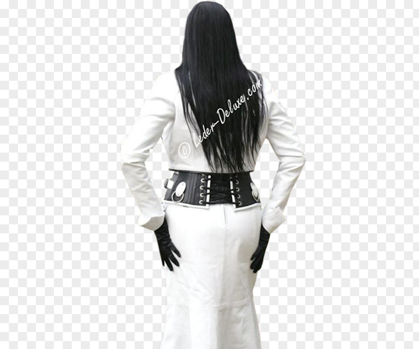 Jacket Leather Shrug White PNG
