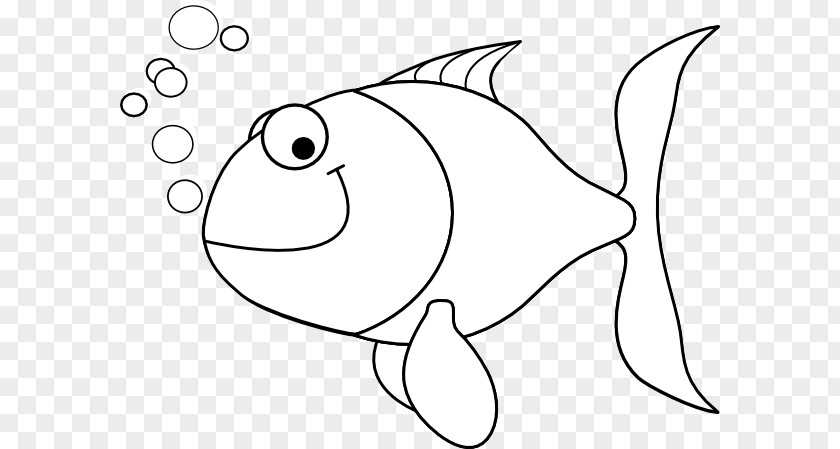 Black Outline Of A Fish As Food Bass Clip Art PNG