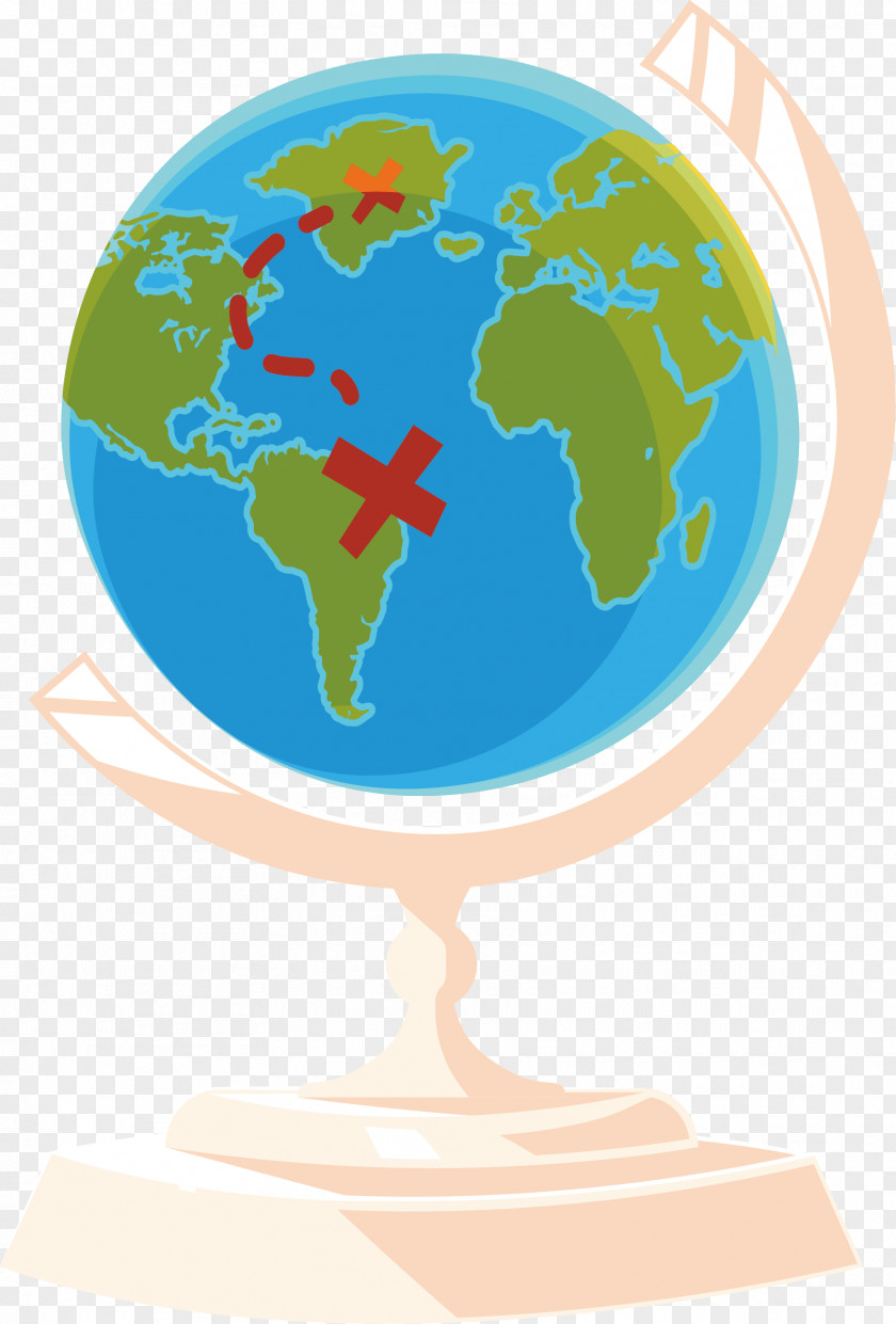 Blue Globe Illustration PNG