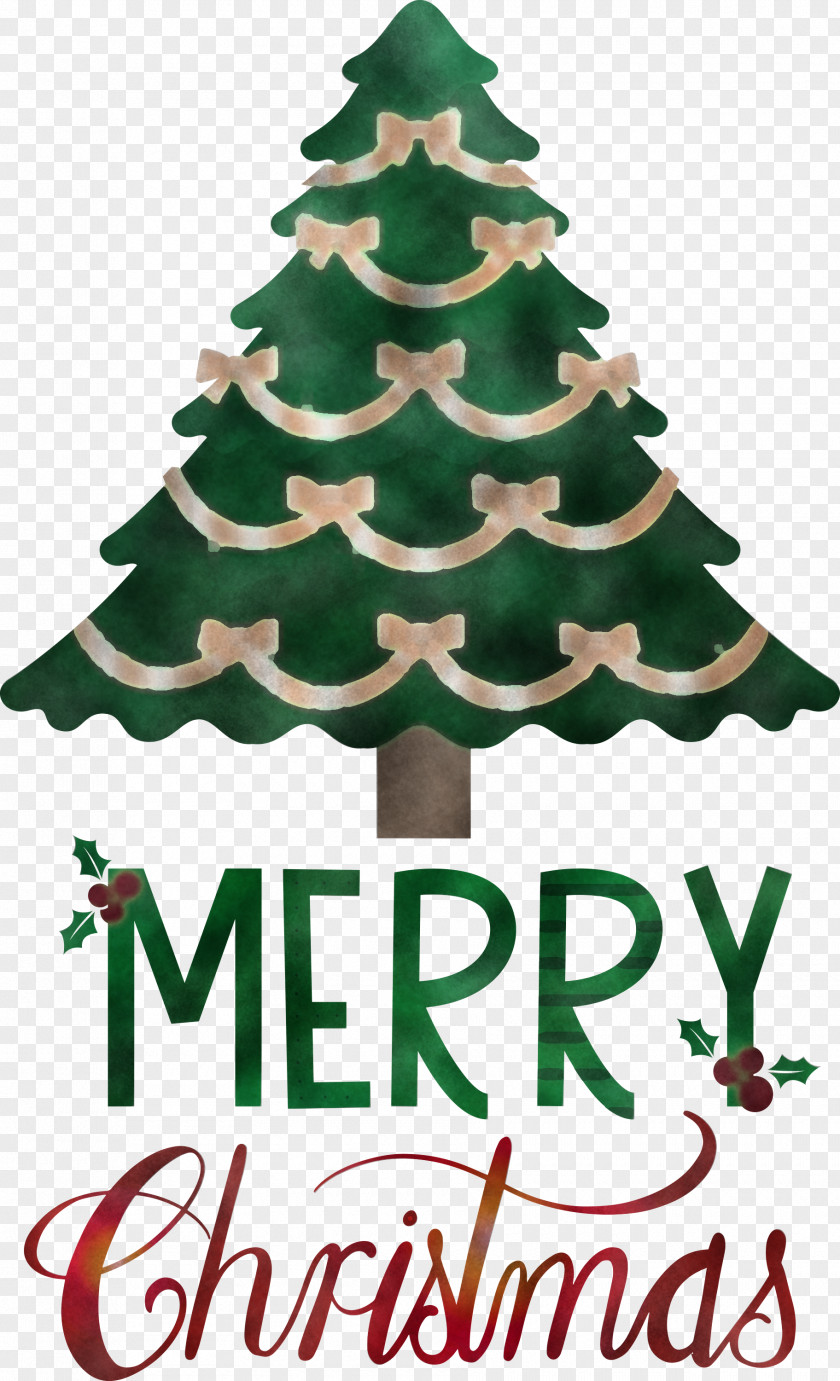 Merry Christmas Tree PNG