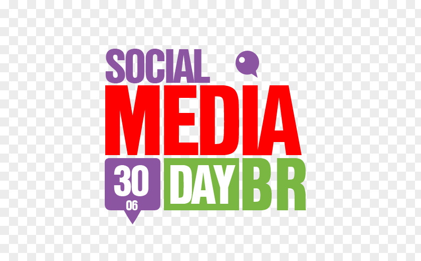 Social Media Day Logo Brand Line Font PNG