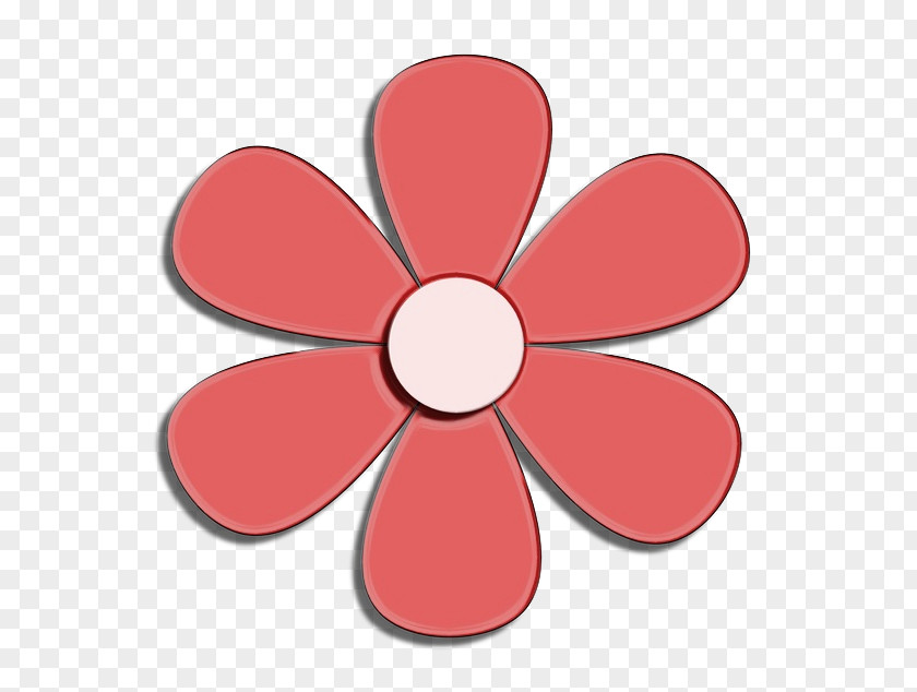 Wheel Plant Pink Flower Cartoon PNG