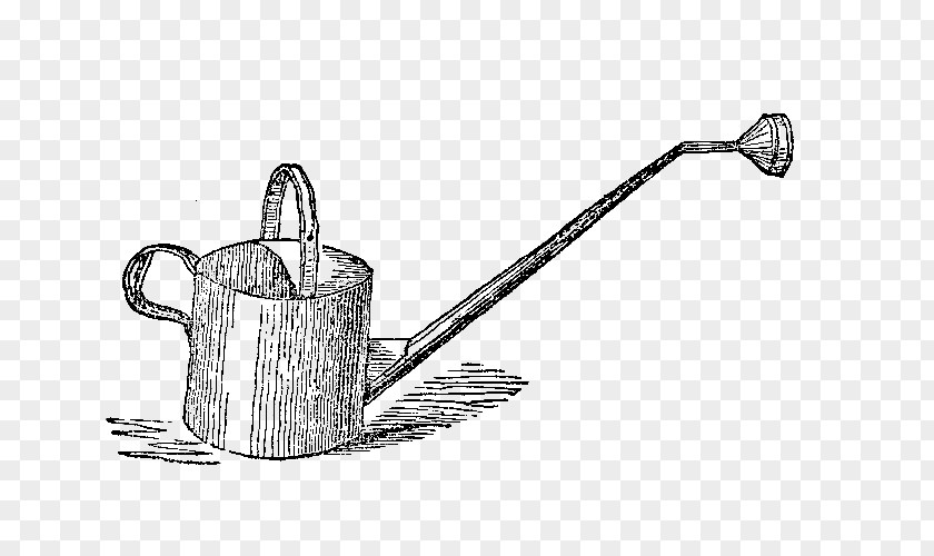 Design Watering Cans Line Art Sketch PNG