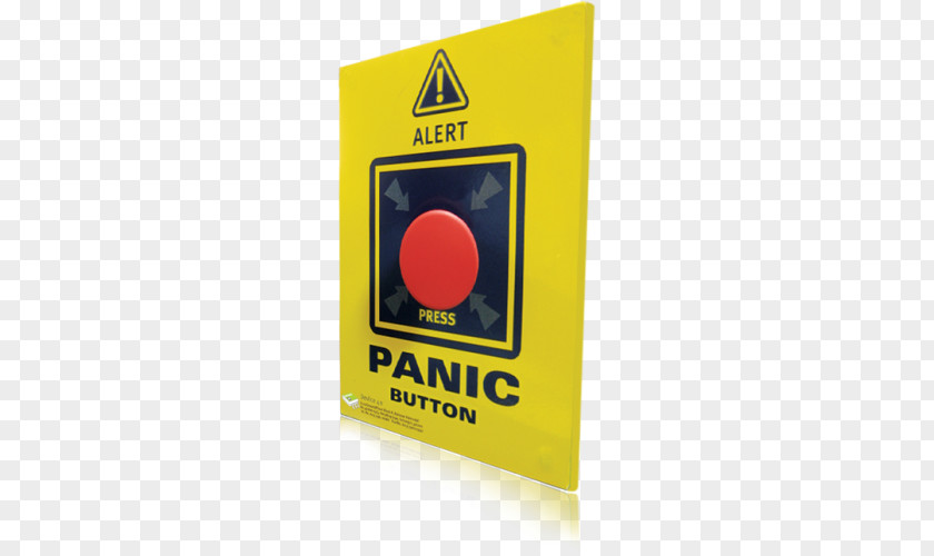 Panic Button Brand Signage PNG