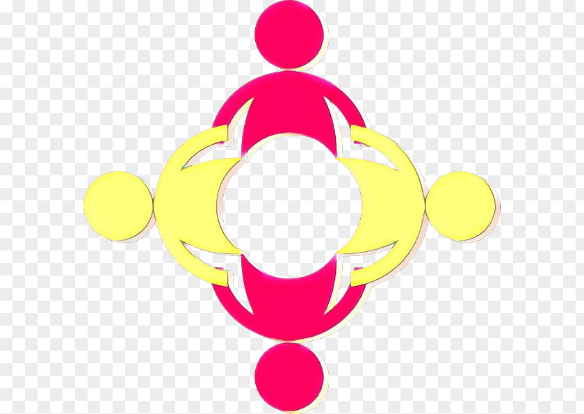 Symbol Sticker Pink Yellow Circle Clip Art Magenta PNG