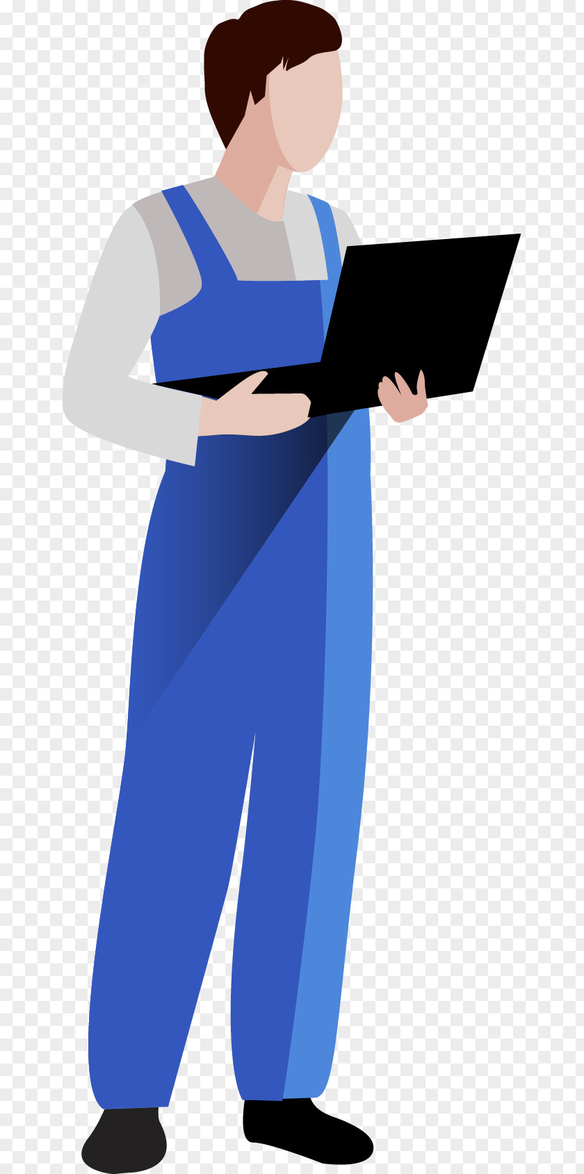 The Man Holding Computer Car Adobe Illustrator PNG