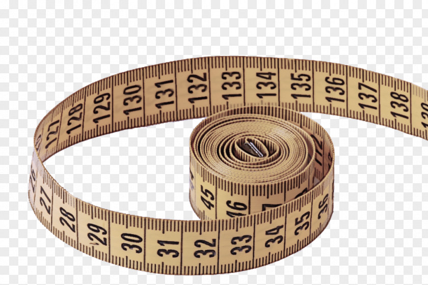 Number Beige Tape Measure PNG