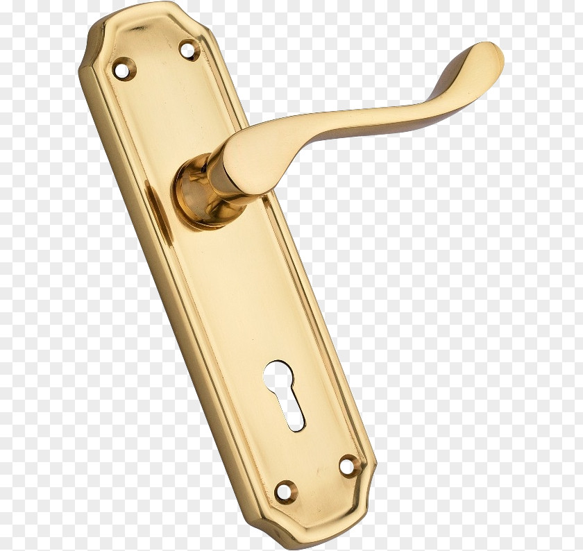 Brass Mortise Lock Door Handle Material PNG