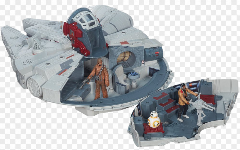 Millennium Falcon Finn BB-8 Chewbacca Action & Toy Figures PNG