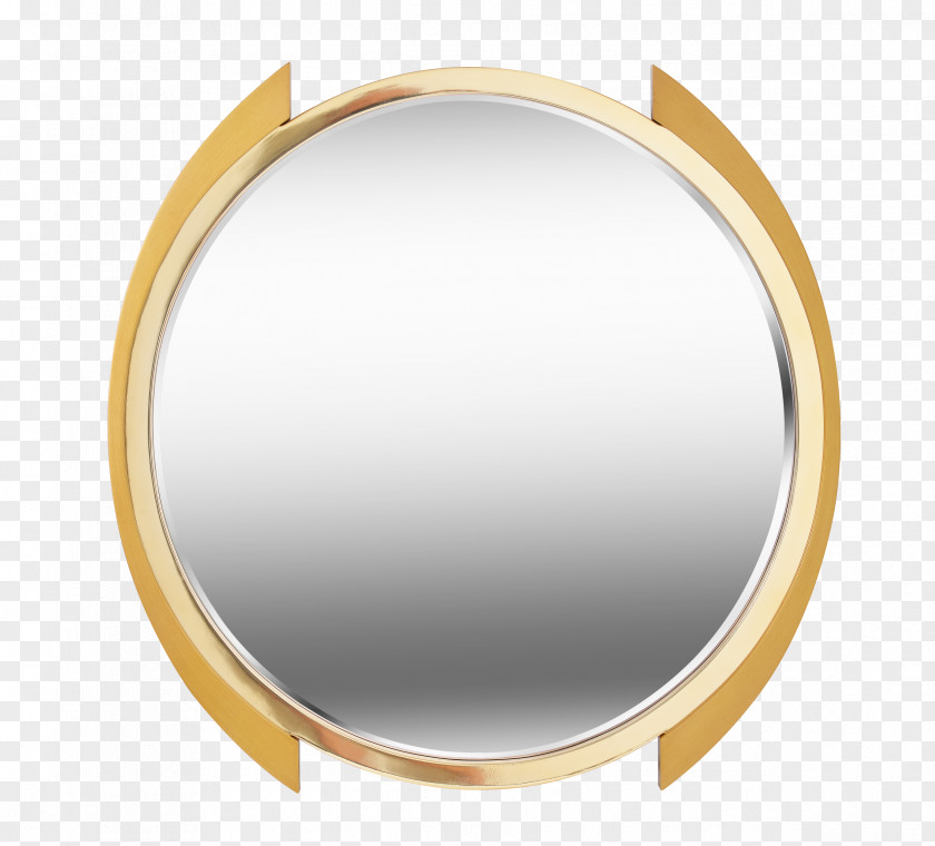 Mirror Mirrored Sunglasses Metal Gold PNG