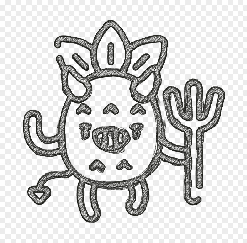 Pineapple Character Icon Devil PNG