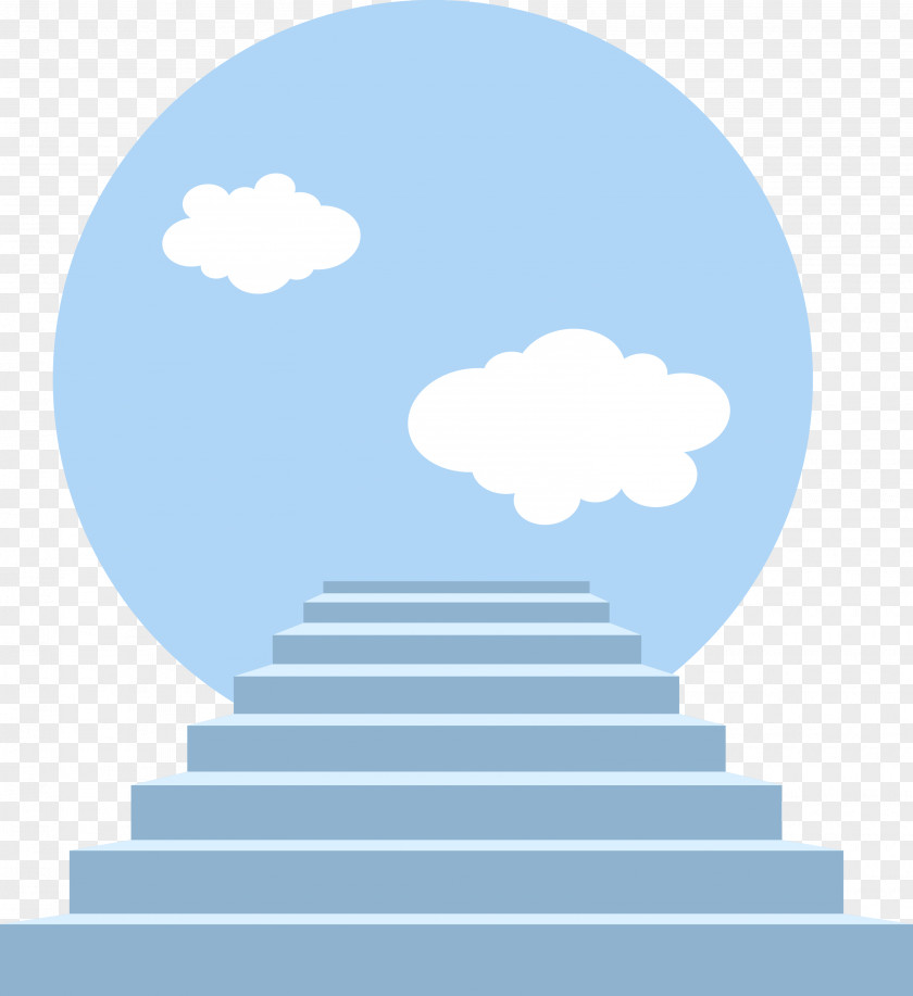 Vector Cloud Success Ladder Image Stairs PNG