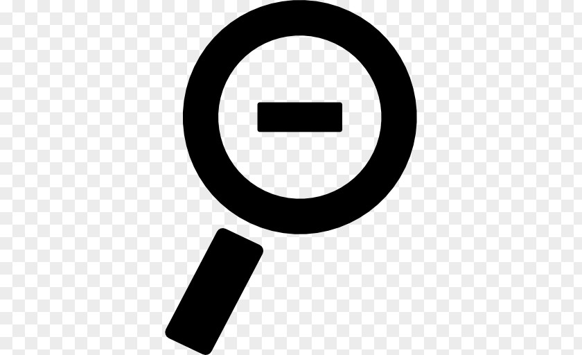 Zoom Out Magnifying Glass PNG