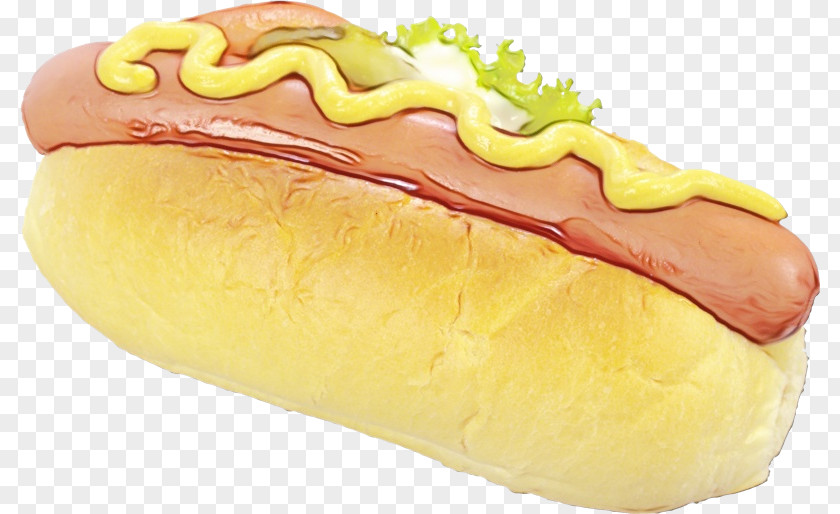 Dish Hot Dog Fast Food Sausage Bun PNG