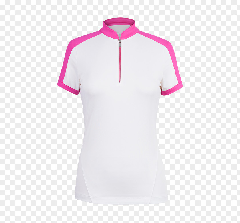 White Short Sleeves T-shirt Tennis Polo Neck Sleeve Collar PNG