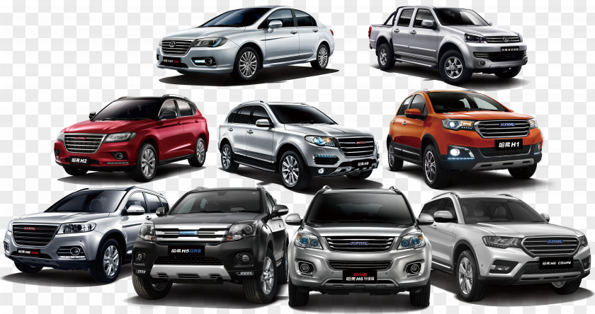 Haver Various Models Of Silver Black Wine Red Brown Car Sport Utility Vehicle PNG