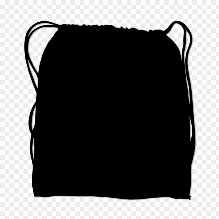 M Rectangle Font Bag Black & White PNG