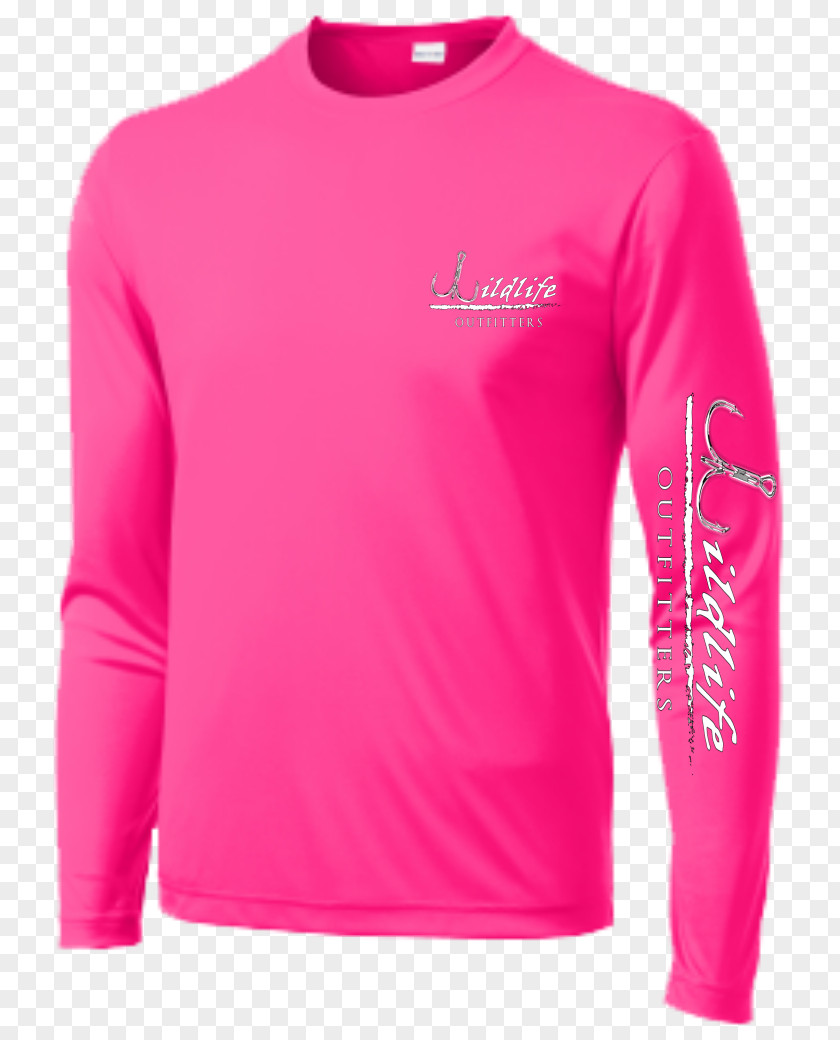 Pink Shirt Long-sleeved T-shirt Hoodie PNG