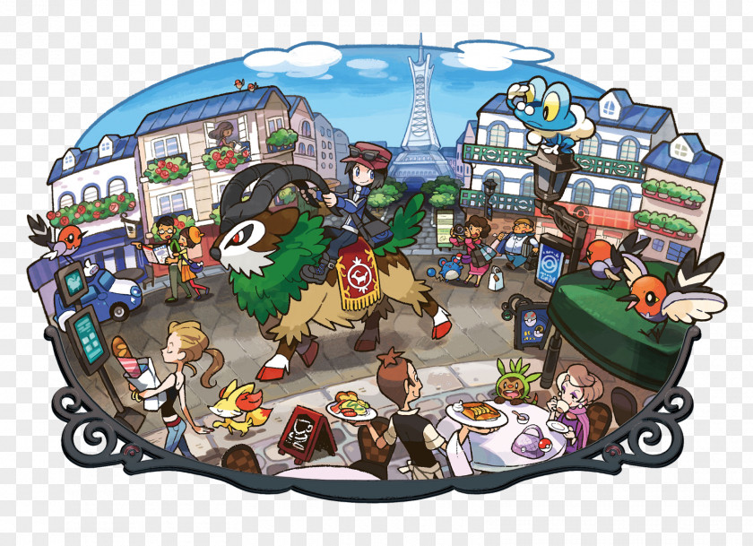 City Illustration Pokémon X And Y Art The Company Nintendo 3DS PNG