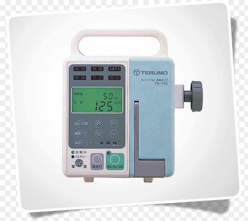 Syringe Infusion Pump Terumo Corporation Intravenous Therapy Medical Equipment PNG