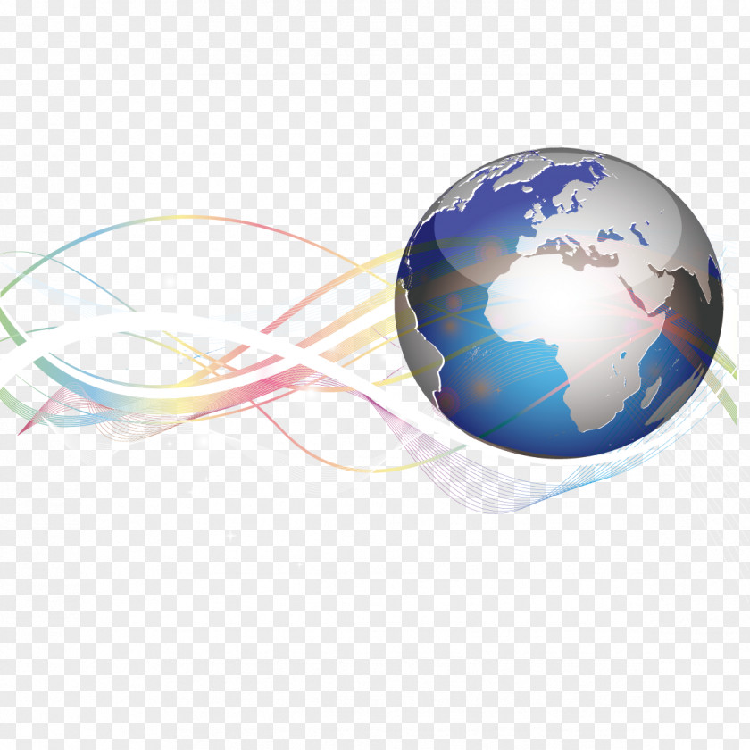 Vector Color Curves And Earth Drawing Photography Icon PNG
