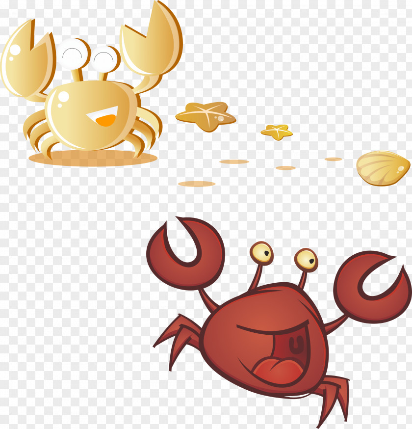 Crab Vector Material PNG