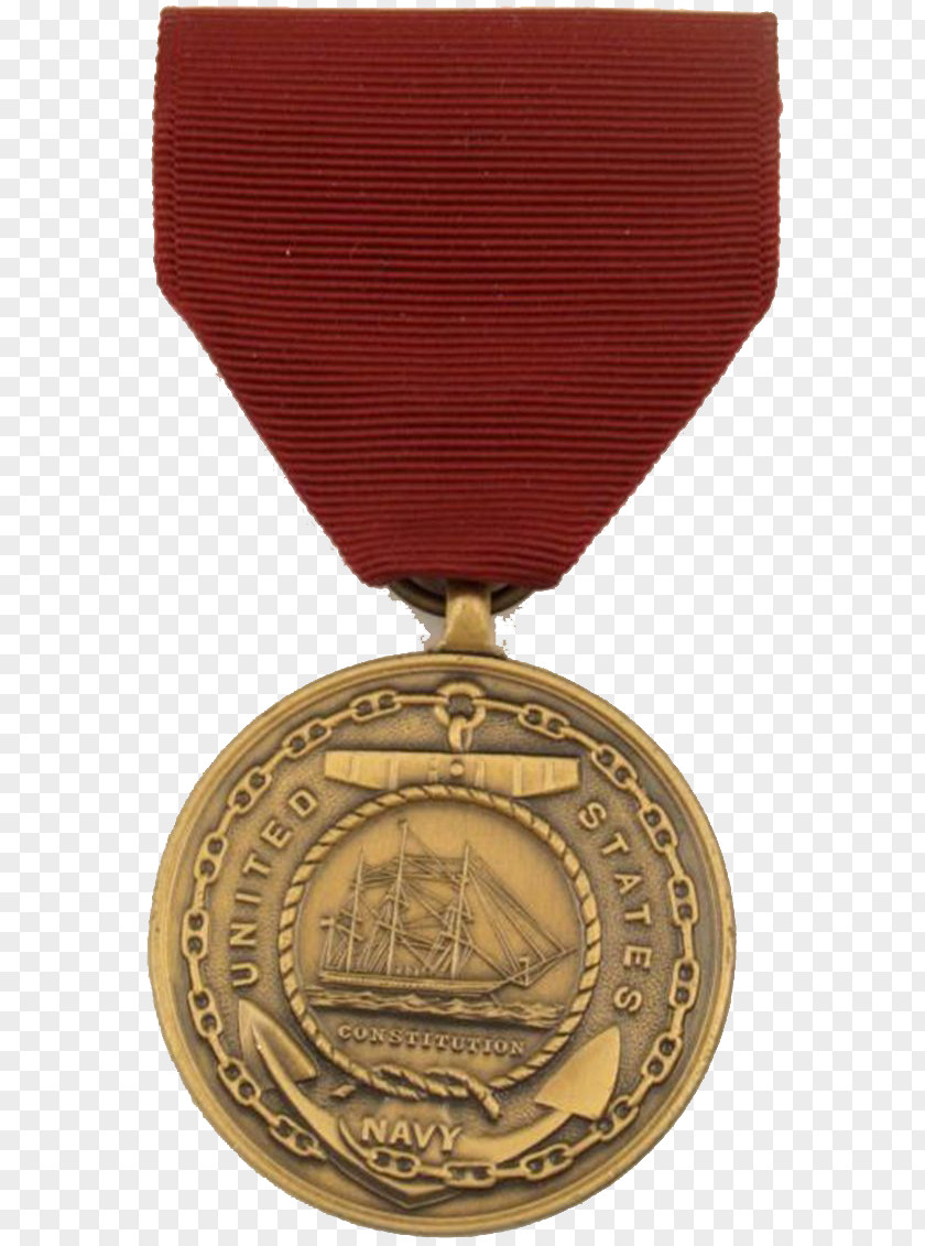 Medal Gold Bronze United States Navy PNG