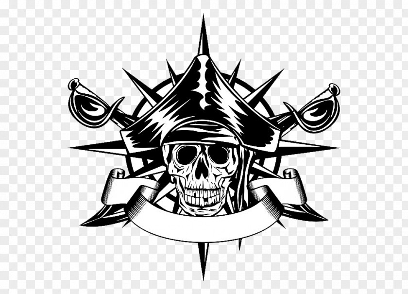 Skull Piracy Wind Rose Stock Photography Clip Art PNG