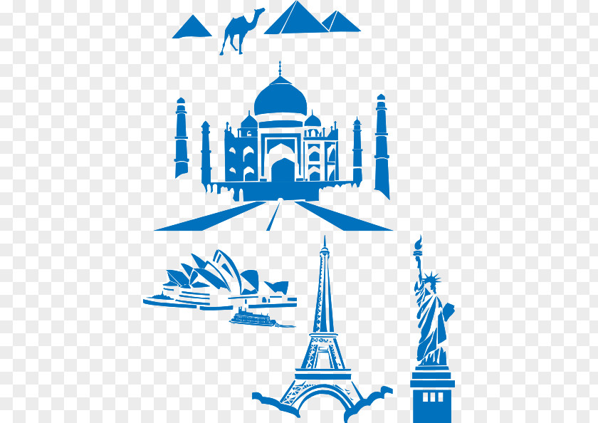 Sydney, Australia Painted Landscape Renderings Taj Mahal New7Wonders Of The World Landmark Clip Art PNG