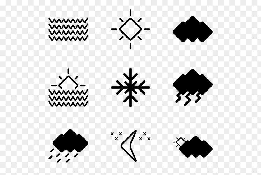 Weather Icons Set Snow Clip Art PNG
