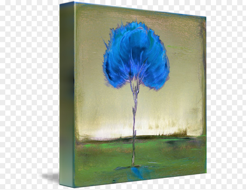 Beautiful Glow Gallery Wrap Acrylic Paint Canvas Modern Art PNG