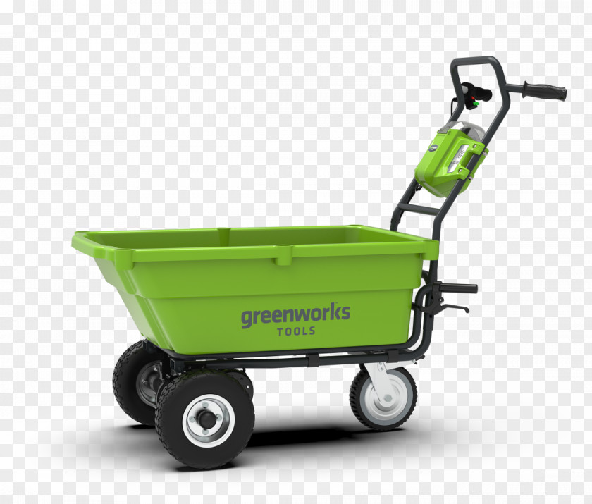Cartatildeo Symbol Wheelbarrow Motocarriola Greenworks G40GC 40v Garden Cart GWG40GC Gardening PNG