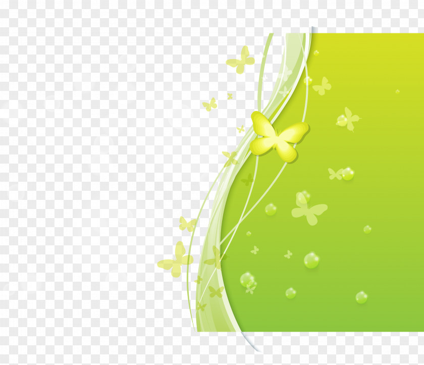 Fresh Green Butterfly Background Vector Soap Bubble Pattern PNG
